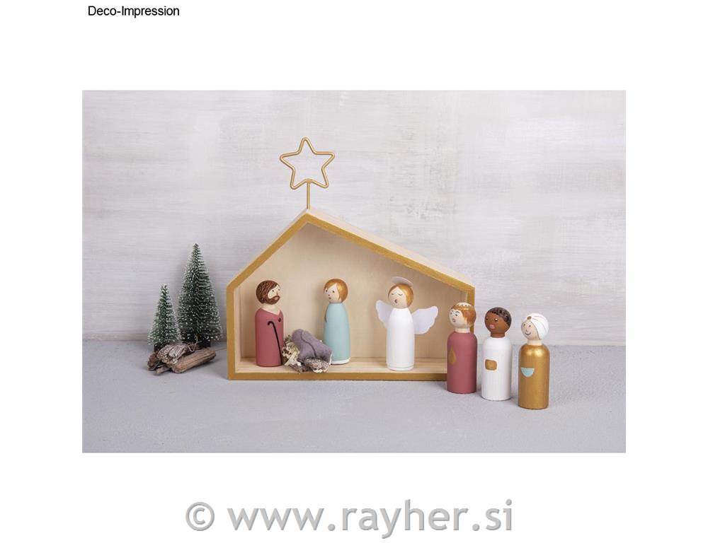 Jaslice - hlevček + figure 9 delni set