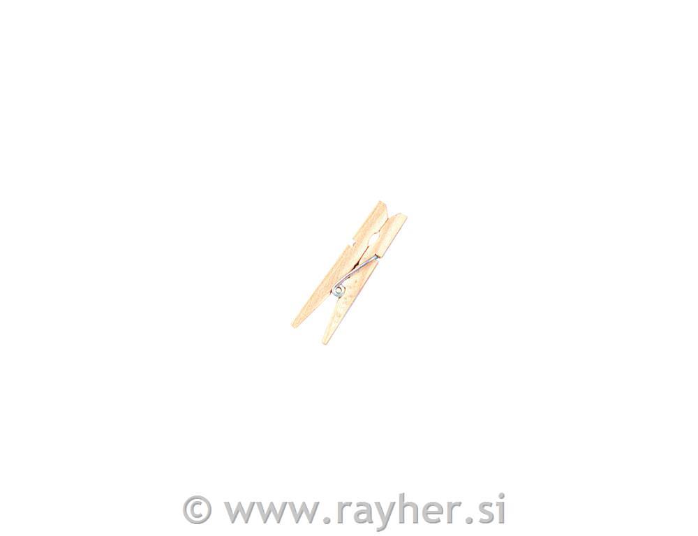 Lesene ščipalke, 4,5 cm, naravne, 24 kom, FSC