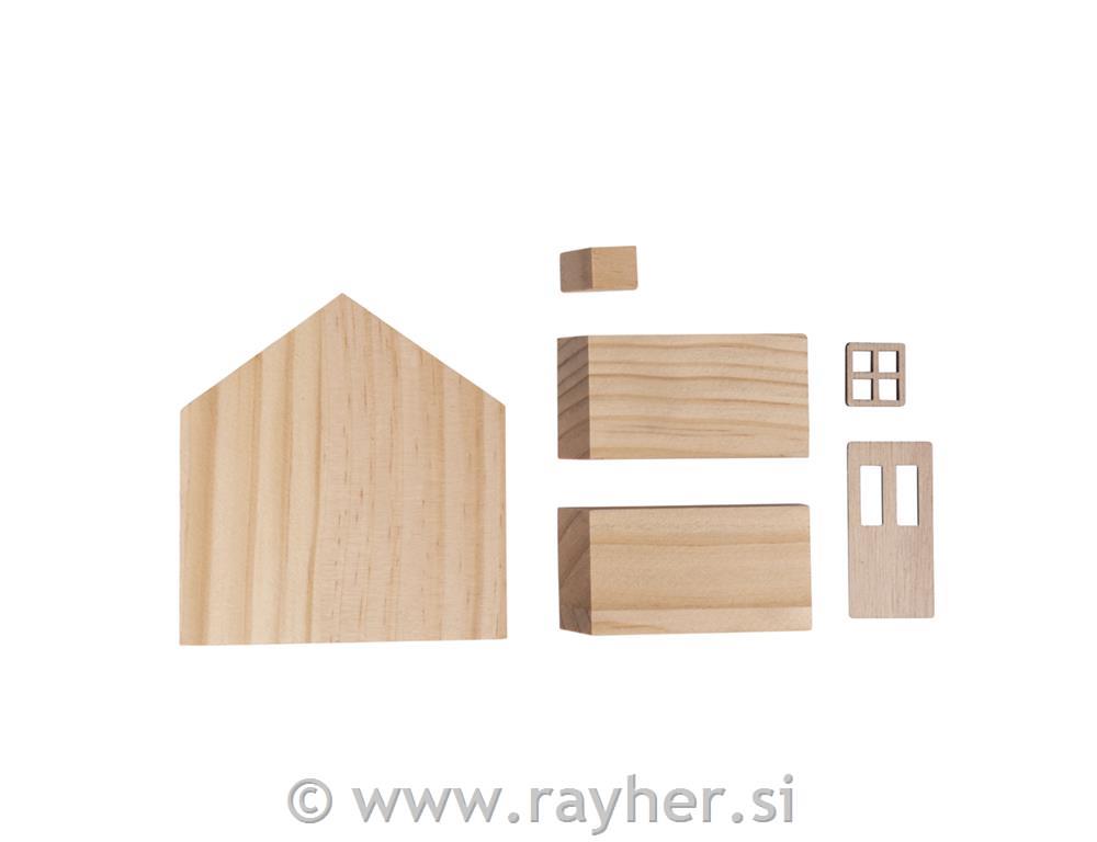 Wooden House 11,5x3,5x11 cm