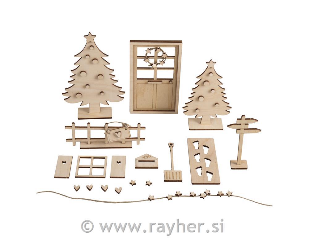 Leseni set za palčkovo deželo, 53-delni