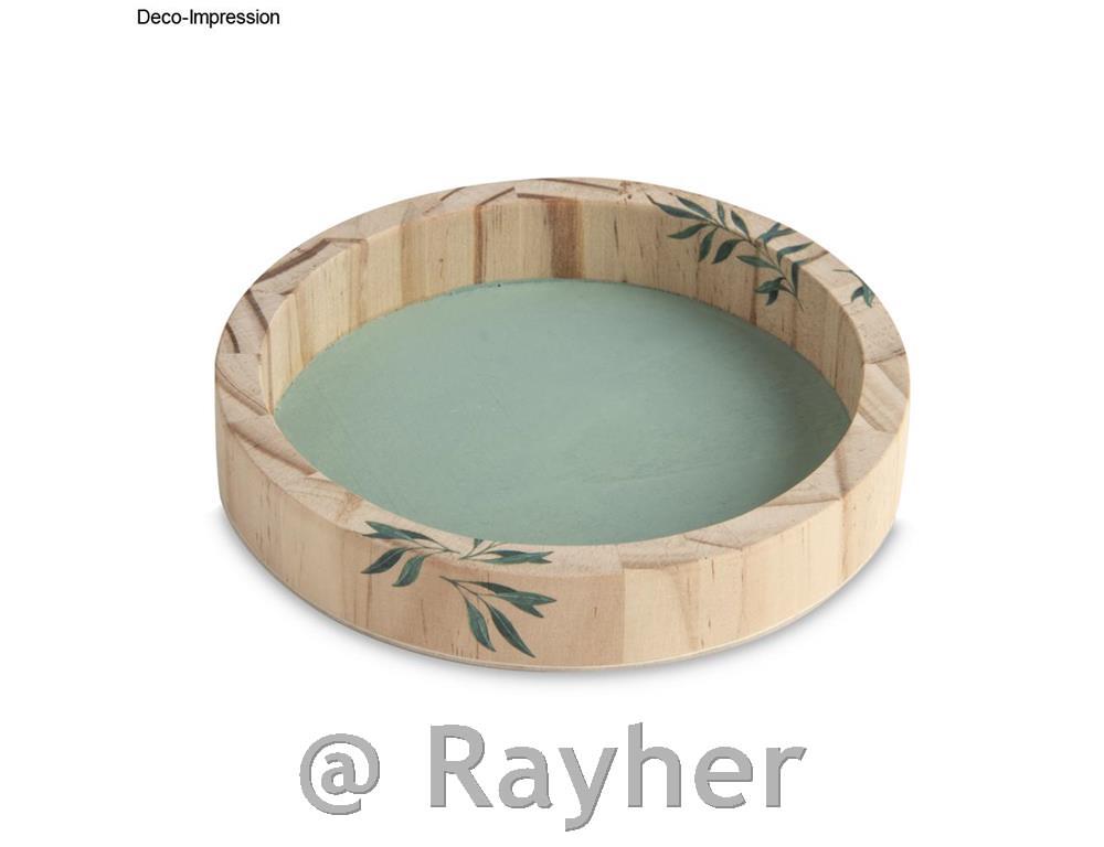 Lesen pladenj, okrogel, 15 cm,, višina 2,5 cm