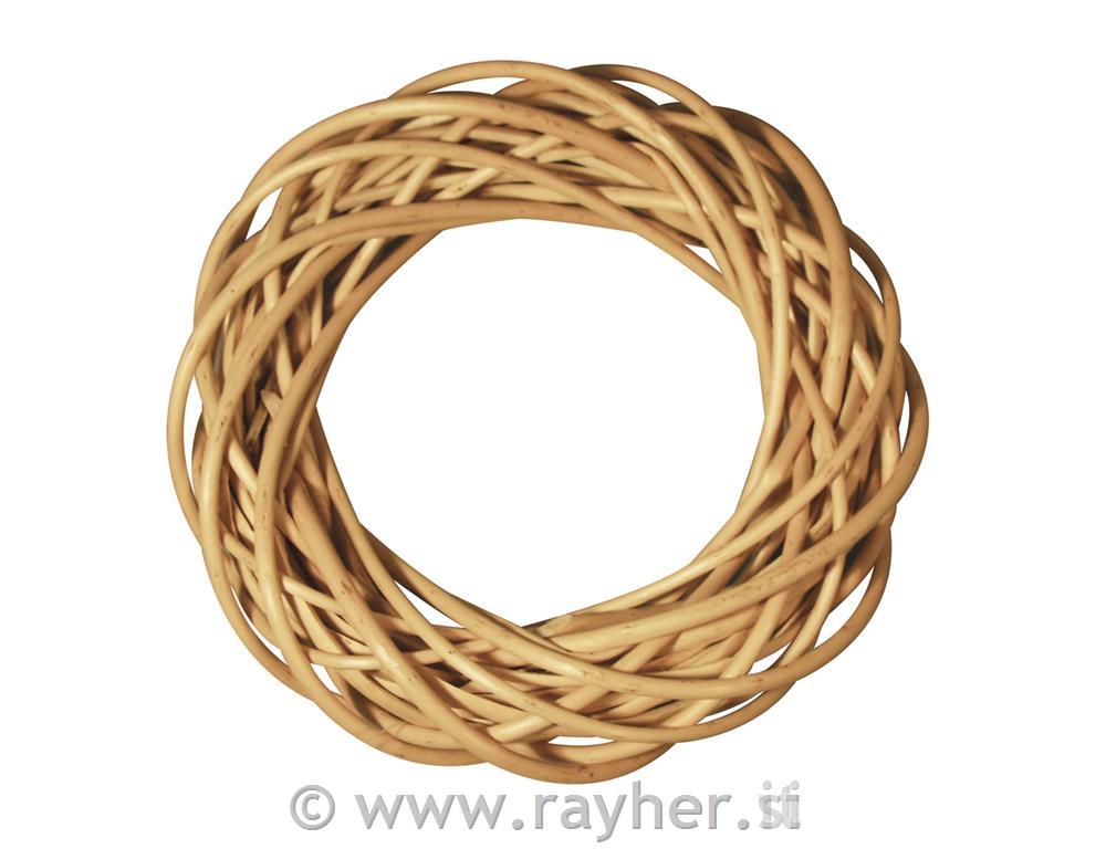 Venec pleten, naraven, 30 cm x 7 cm