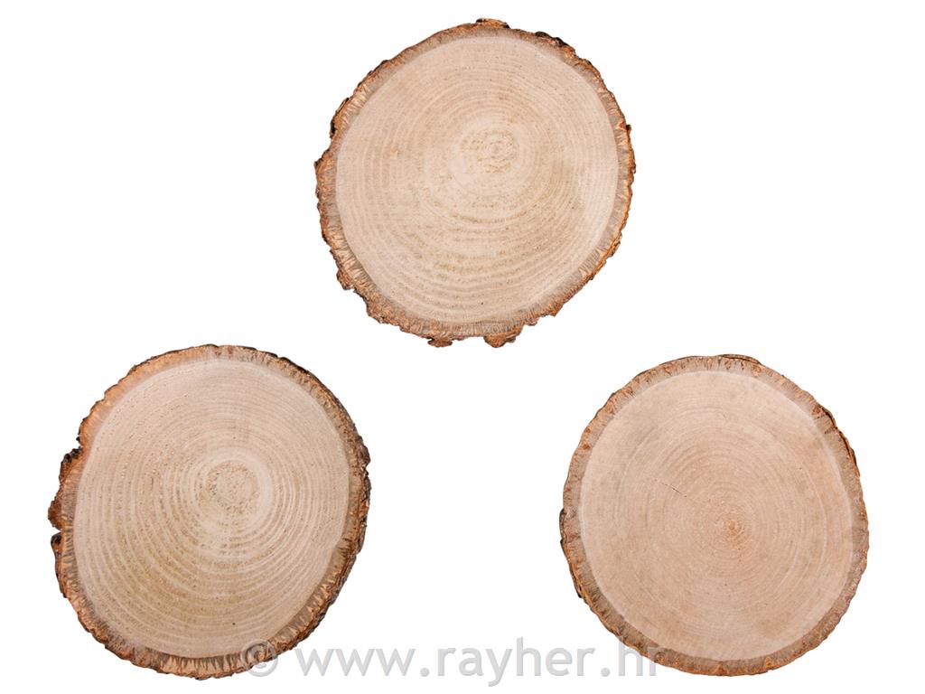 Leseni diski, 10-12cm, 3 kosi