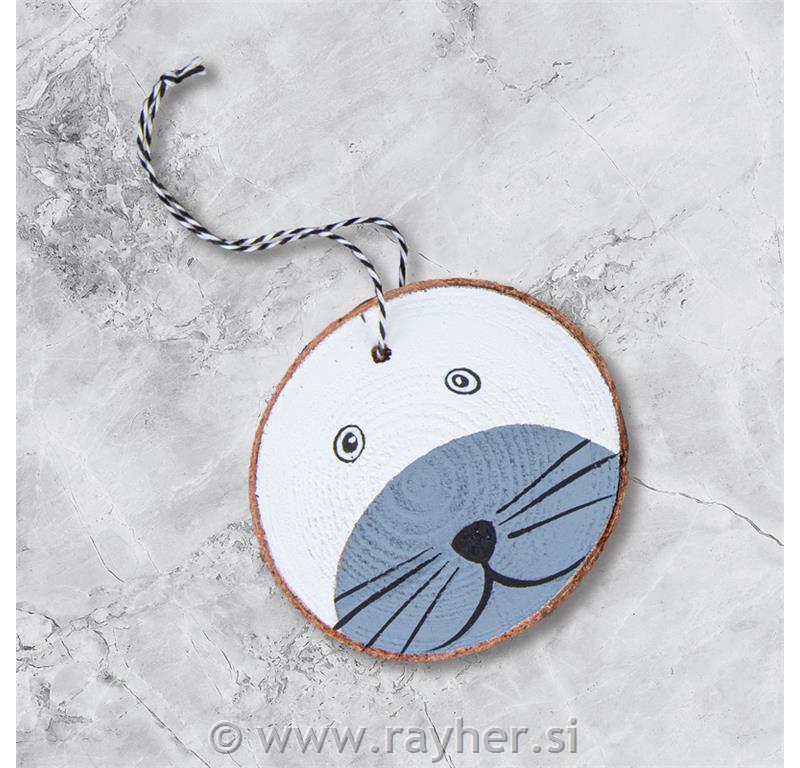 Leseni diski, 6.5-7.5cm, set 4