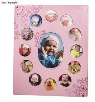 Okvir za slike iz papirne mase, 23x28x1cm, za 13 fotografij