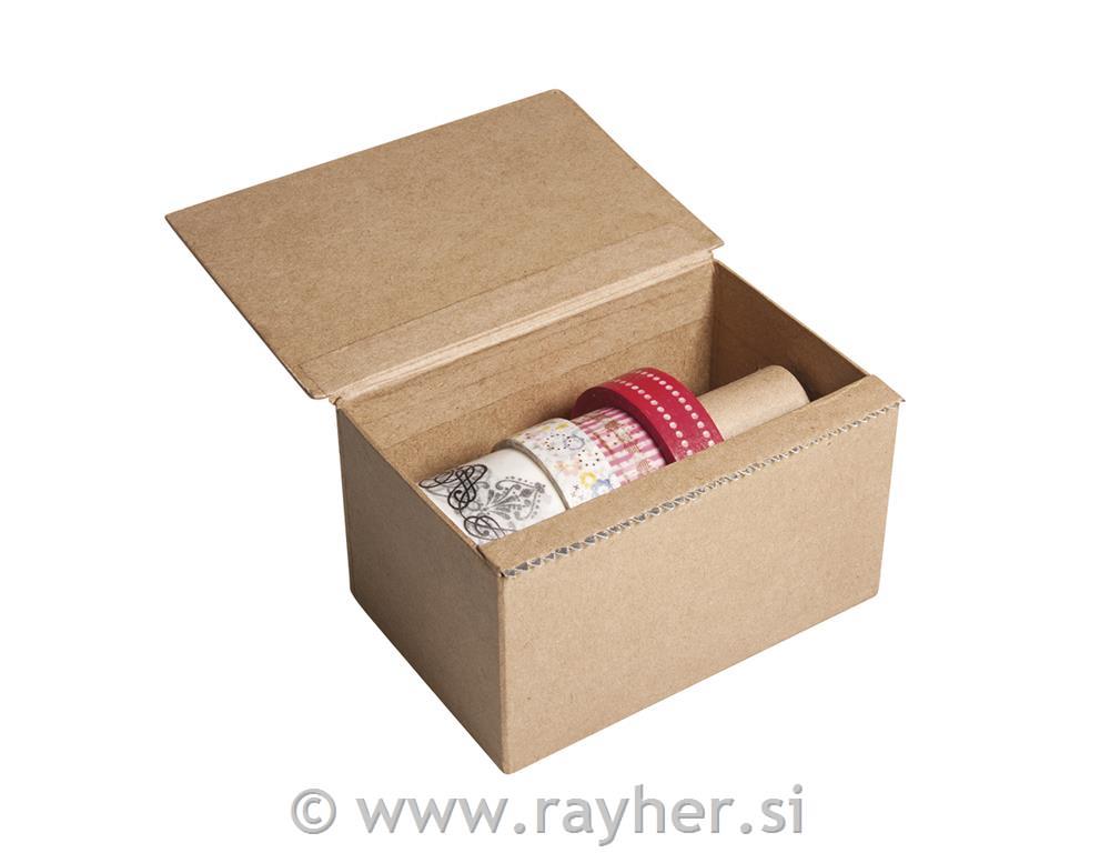 Škatla za Washi Tapes z zarezo, 13x8,5x7,5cm