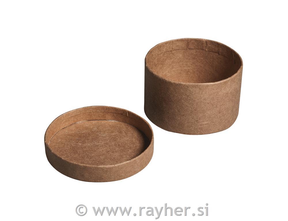 Škatle iz papirne mase, set 4, 3.5cm, okrogle