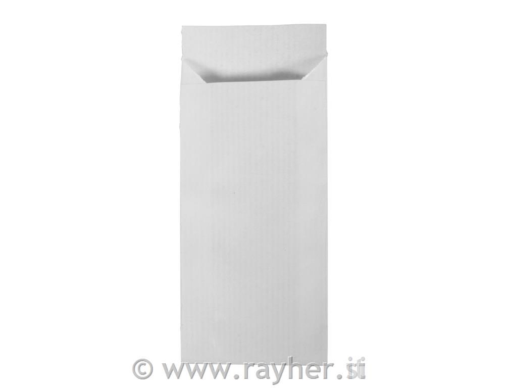 Vrečke papirnate 5,3x11,5 cm 60g, 50 kosov, bele