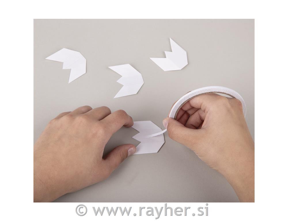 Mini paper bag XXS, white, 4.5x6cm, tab-bag 50pcs