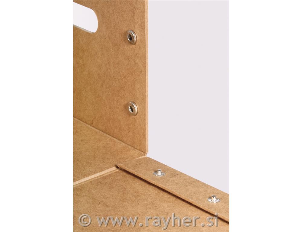 Paper-m. storage box, FSC Rec.100%, 30x22x14cm, to fold up together