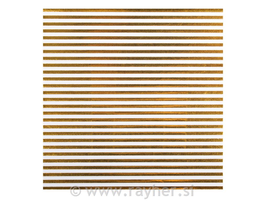 Papir za origami,10x10cm, zlat, 50 kosov