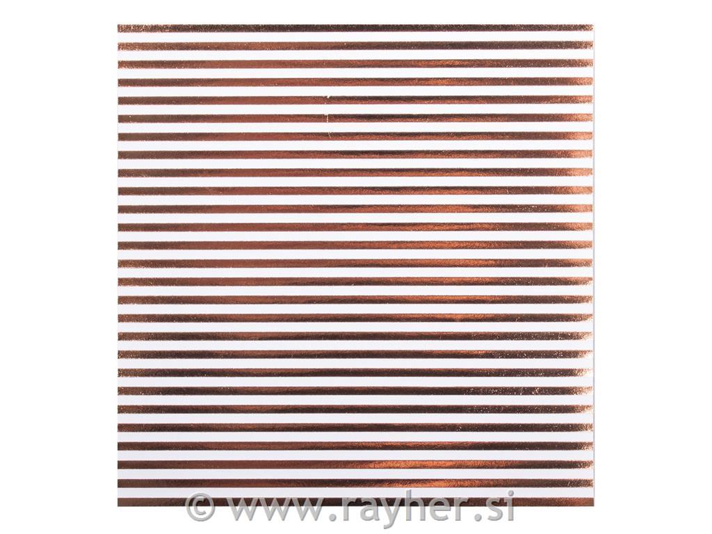 Origami leaflets , FSC Mix Credit, copper, 10x10cm, 70 g/m2, tab-bag 50pcs