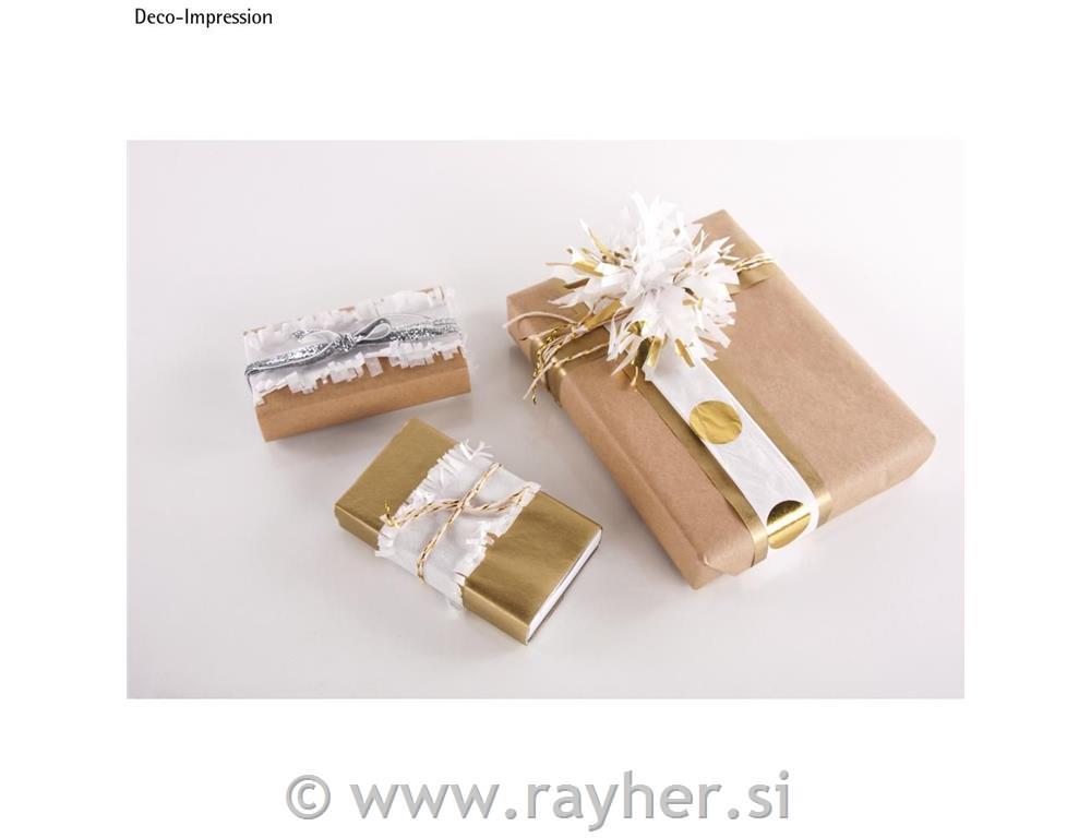 Tissue paper Dots, silver, 50x75cm,17g/m,colourfast,tab-bag 3sheets