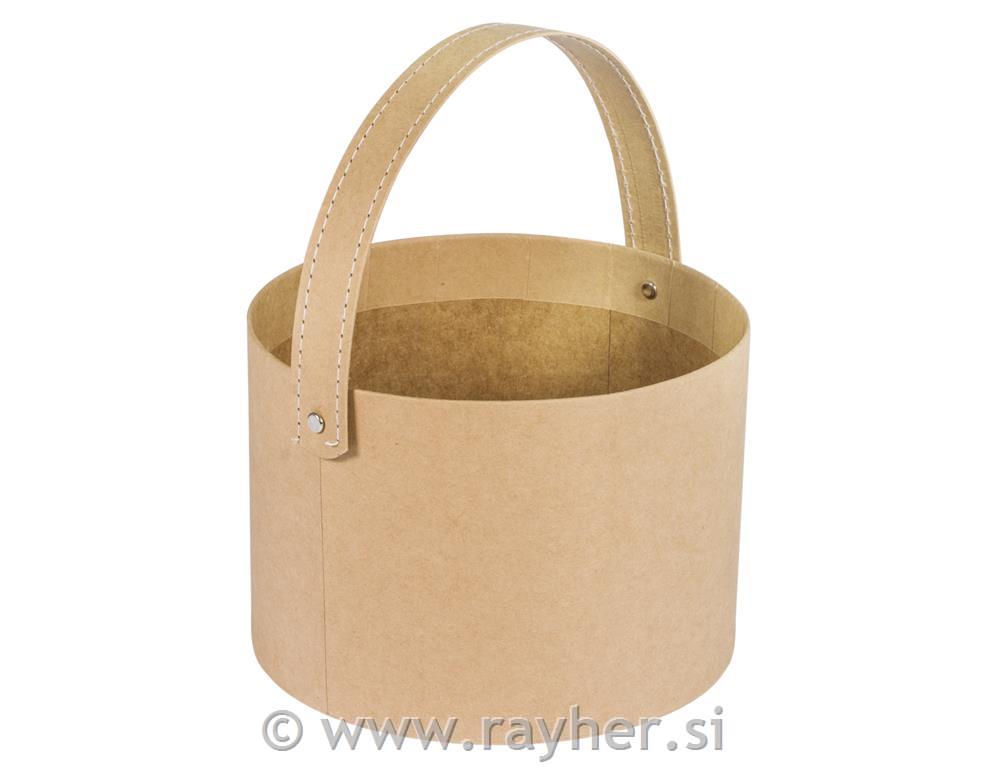 Košarica iz papirne mase, 14x10cm