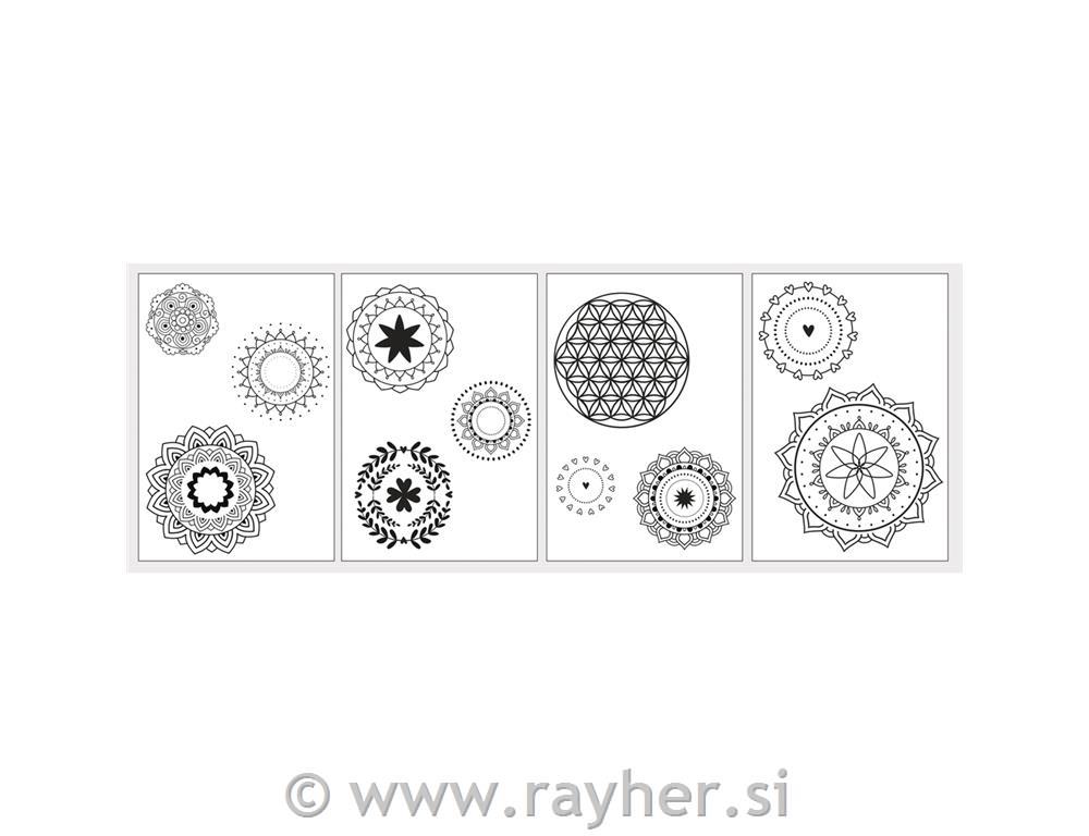 Transfer "Mandale", 5xA4 transfer papir+predloge