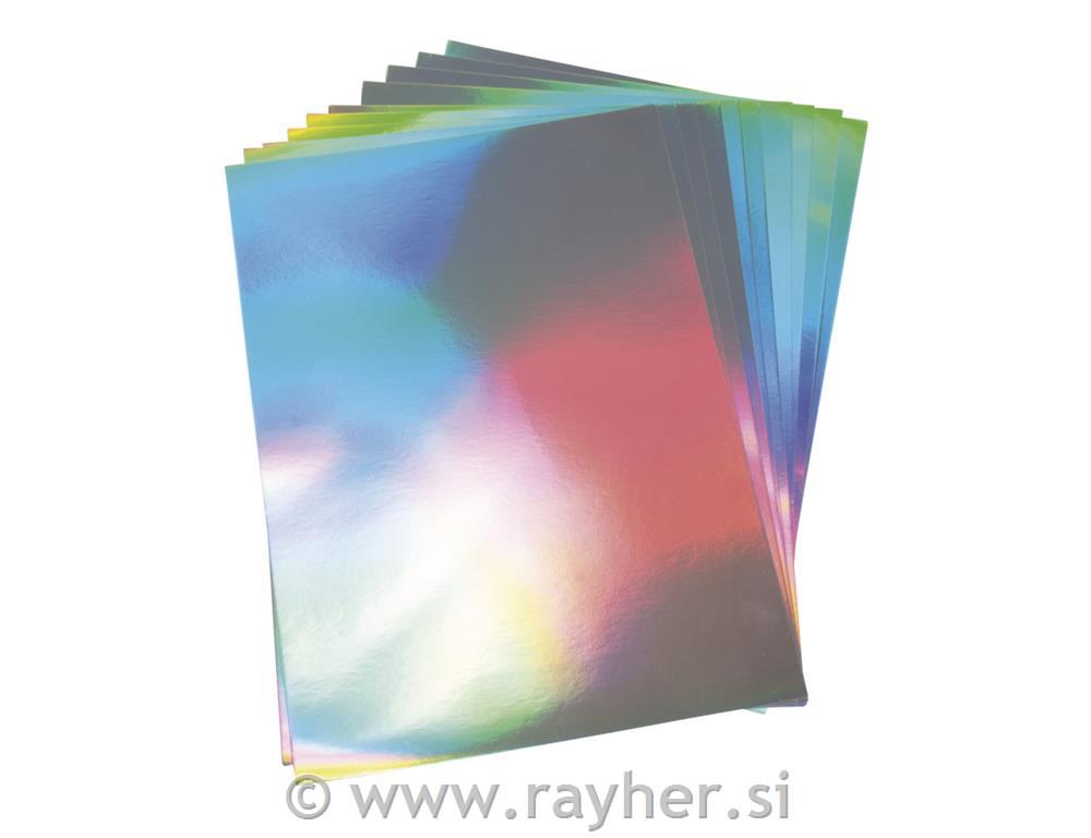 Karton A4 210g holograf.srebrn 10 kosov