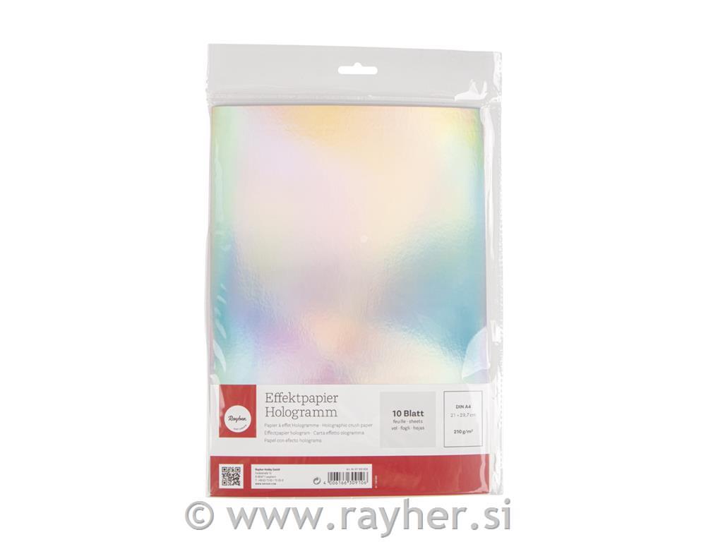 Karton A4 210g holograf.srebrn 10 kosov