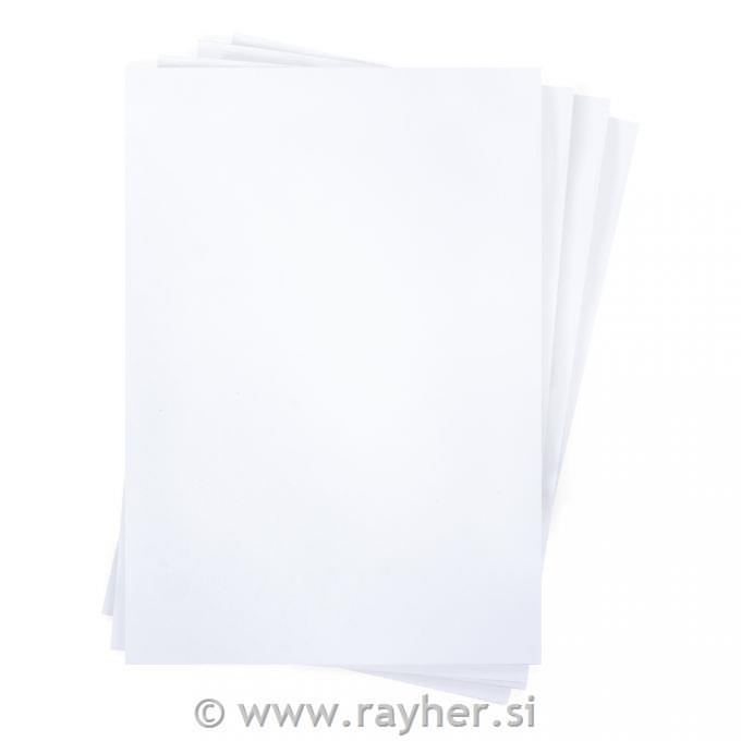 Karton A4 220g set 50 snežno bel