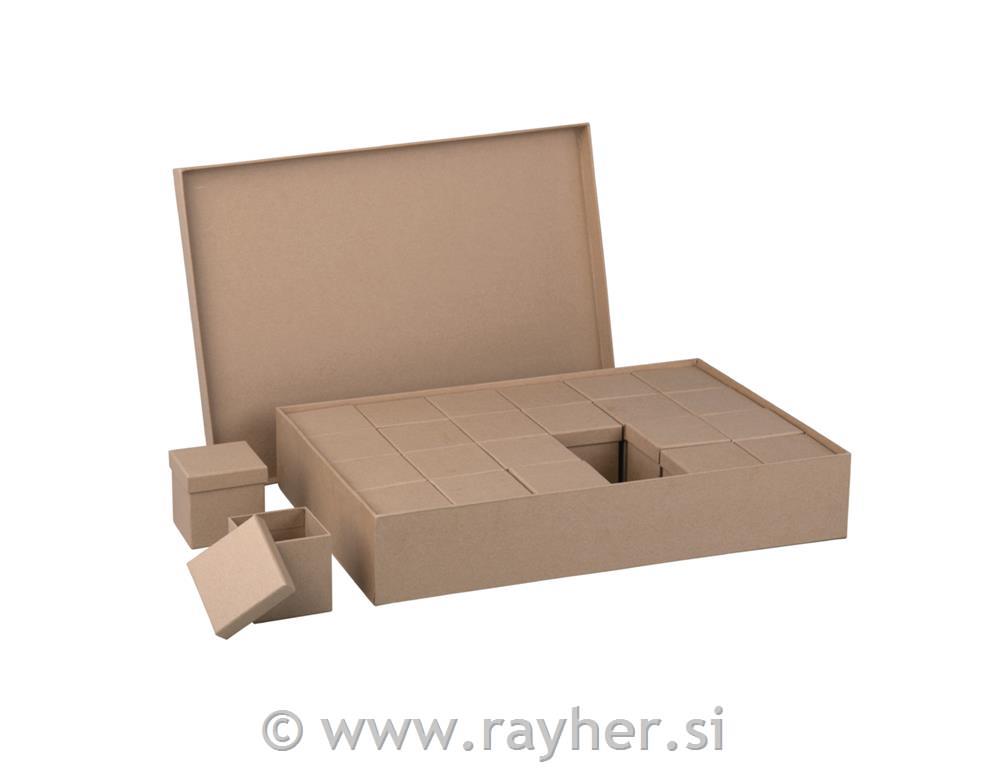 Adventni koledar, 24 kosov + 1, 26x38x7cm