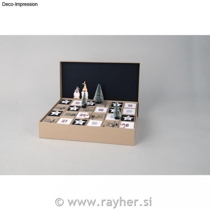 Adventni koledar, 24 kosov + 1, 26x38x7cm