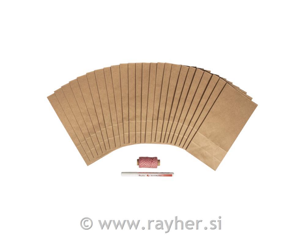 CK Advent calendar Paper bag houses24 bags, acrylic marker, baker's twine