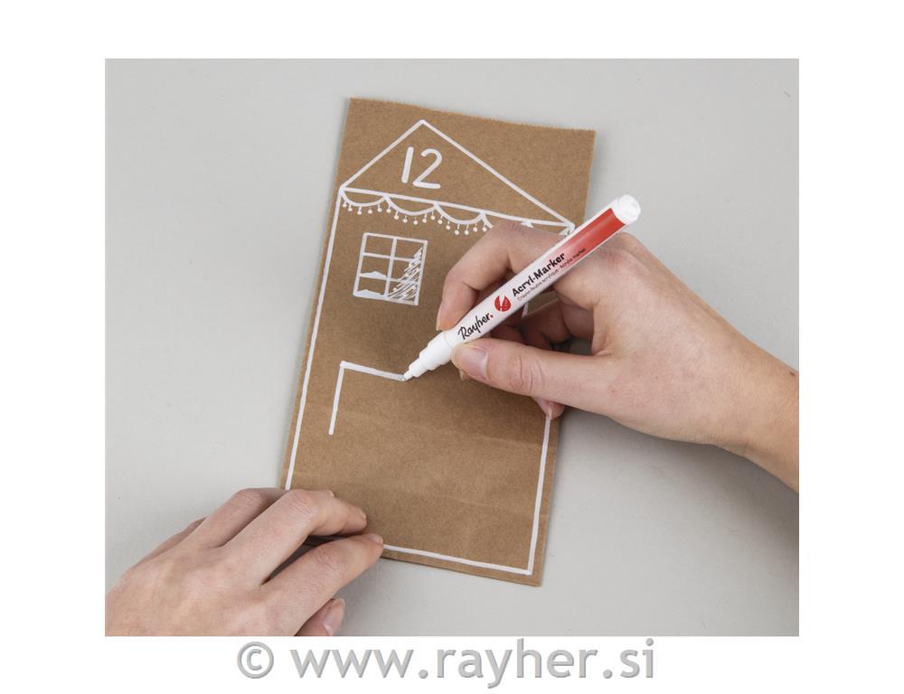 CK Advent calendar Paper bag houses24 bags, acrylic marker, baker's twine