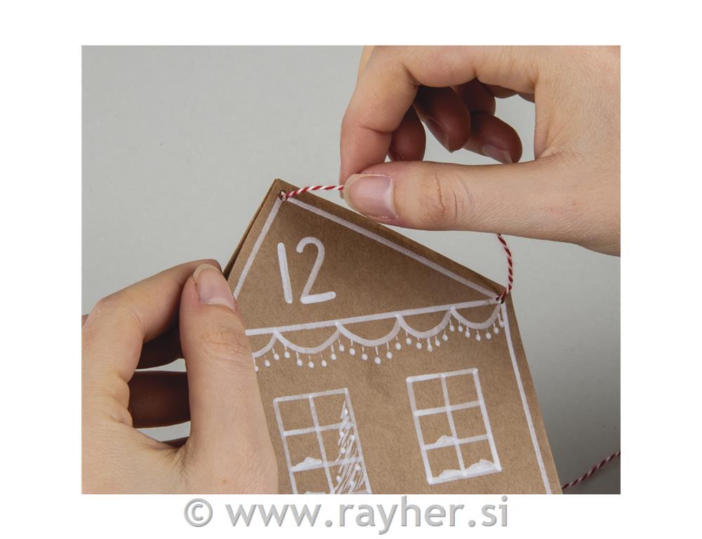CK Advent calendar Paper bag houses24 bags, acrylic marker, baker's twine