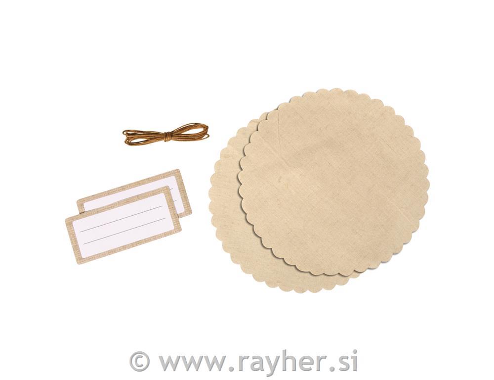 Dekorativni set za označevanje, Natur