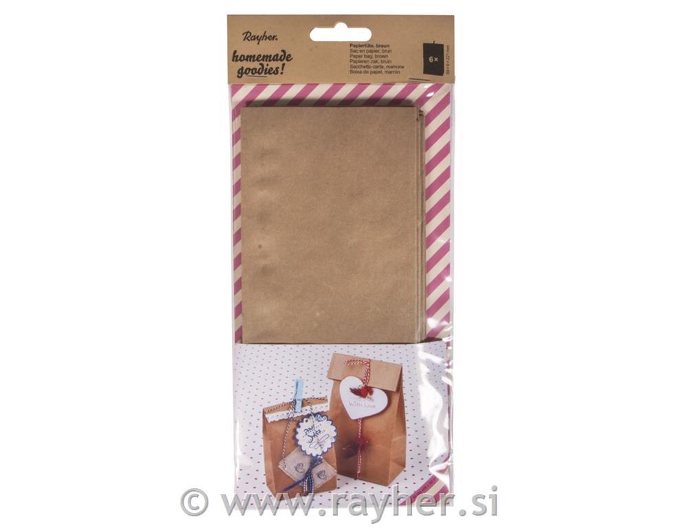 Vrečke za živila, natron, 6 kos, 11 x 6 x 22,5 cm