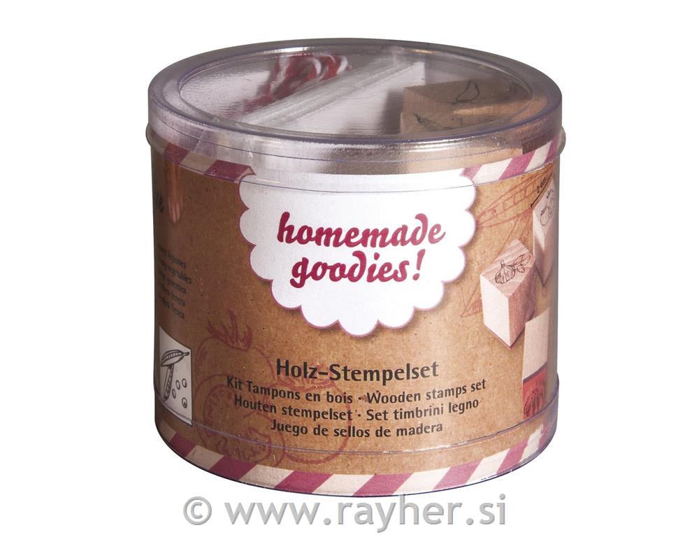 Štampiljke: Zelenjava, 5 kos., 2x2x2,5cm+dodatki