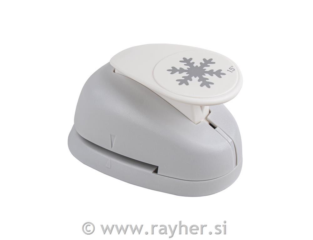 Motive puncher: snowflake, 3.81cm , (1 1/2"), tab-blister 1pc