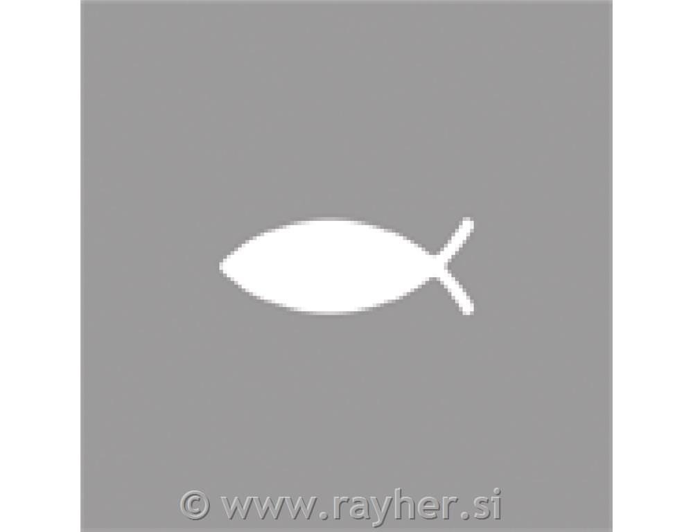 Motive puncher: Fish, 2.54cm , (1"), tab-blister 1pc