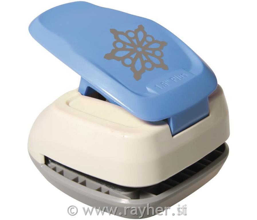 Luknjač Snežinka, 3.7x4.2cm