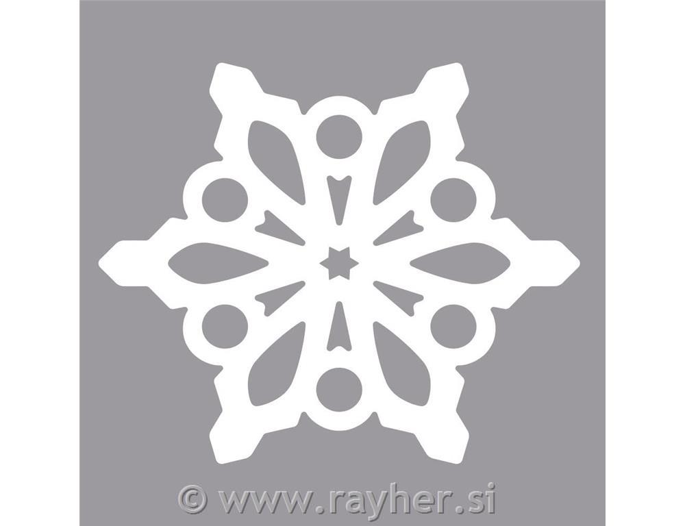 Luknjač Snežinka, 3.7x4.2cm