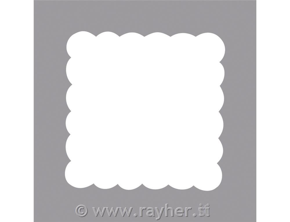 Luknjač: Kvadrat z borduro, 2.7x2.7cm, (1 1/2")