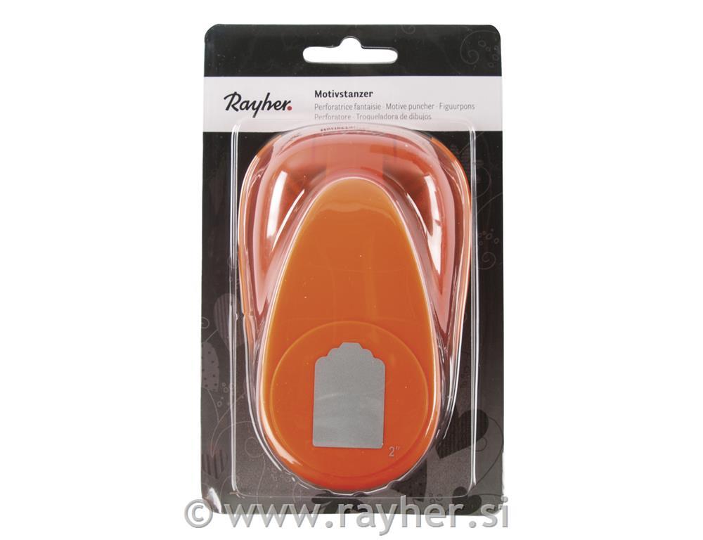 Luknjač: Etiketa, 4.5x3cm, (2")