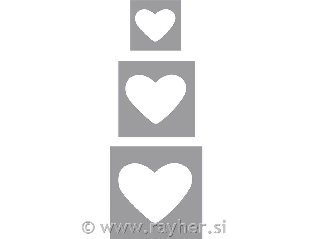 Set luknjačev, Srčki, set 3