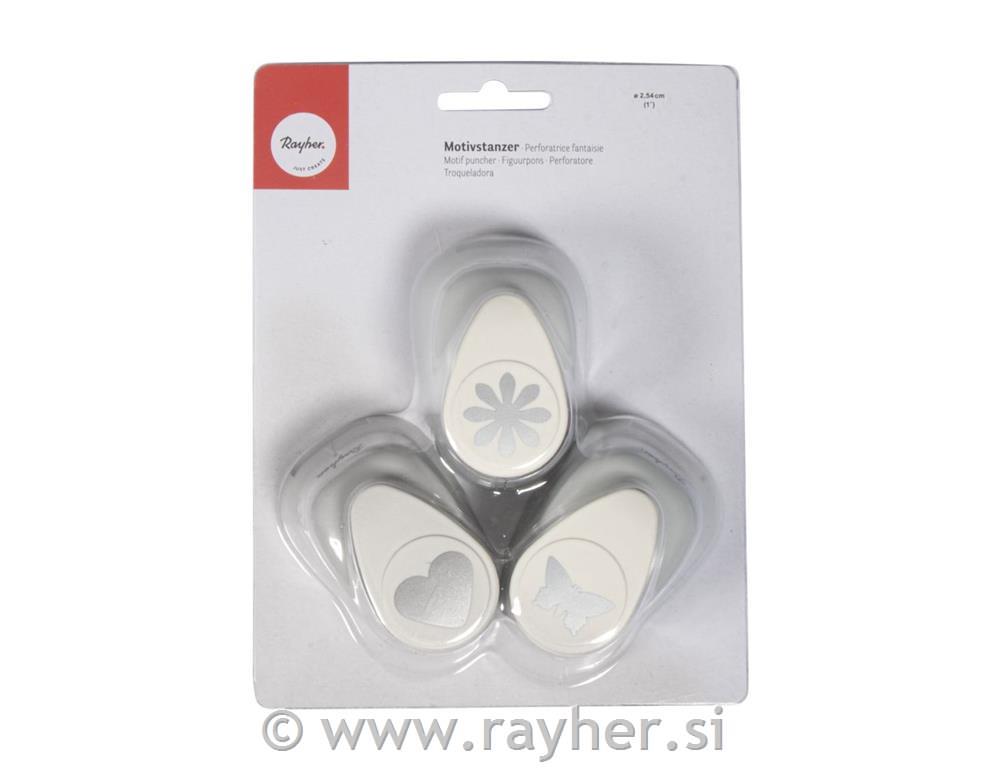 Motive puncher: Heart,flower,butterfly,