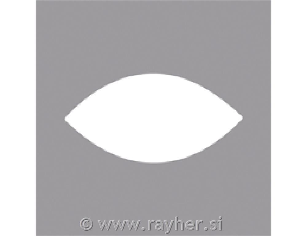 Luknjač, list, 3.81x1.91cm