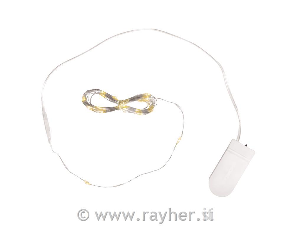 Mikro LED lučke, 230 cm, 20 lučk