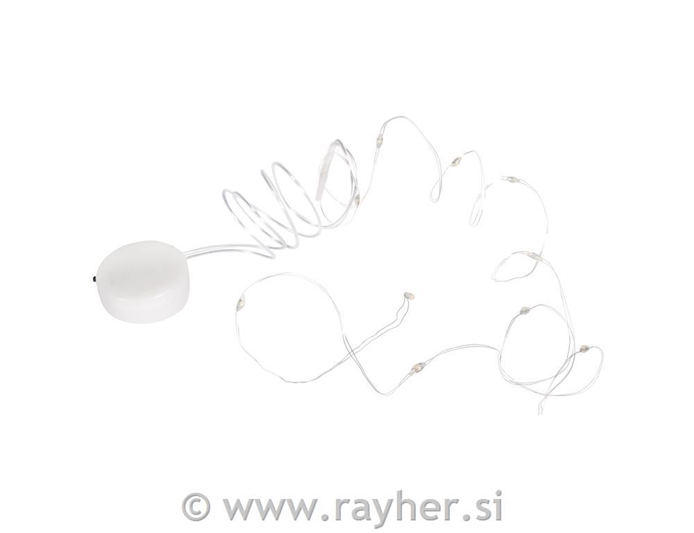 Mikro LED lučke, 130 cm, 10 lučk