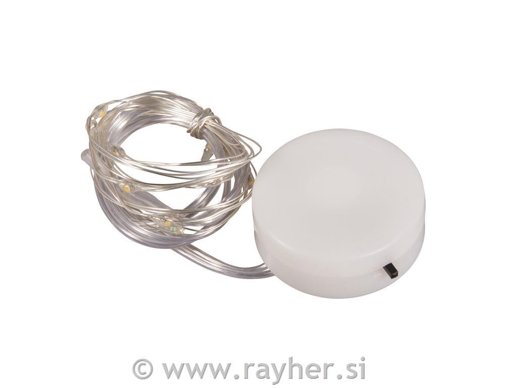 Mikro LED lučke, 130 cm, 10 lučk