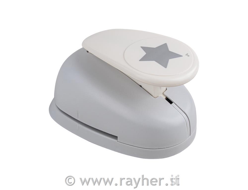 Motive puncher: Star, 7.1cm , (3"), tab-blister 1pc