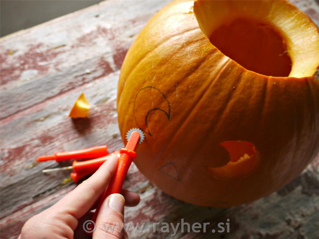 Rezila in pripomočki za izrezovanje buč, 5 kosov