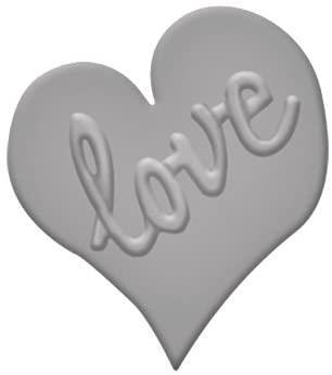 Embossing punch: Heart, 2.2x3.1cmlister 1pc