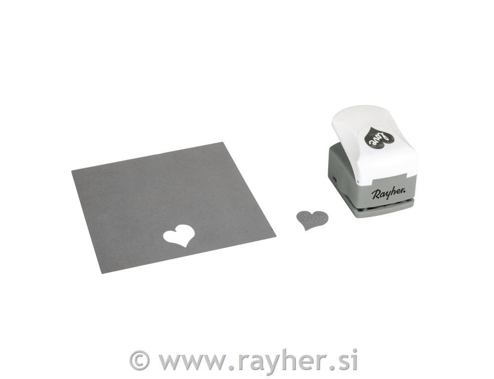 Embossing punch: Heart, 2.2x3.1cmlister 1pc