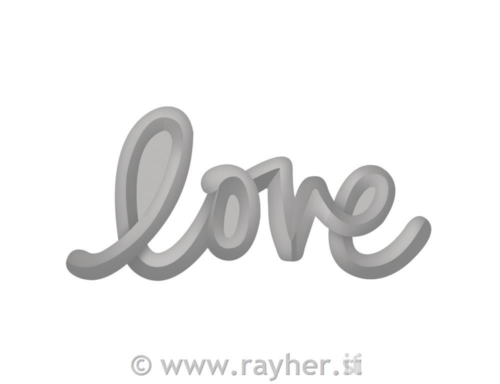 Embossing punch: Love, 3.2x1.5cm