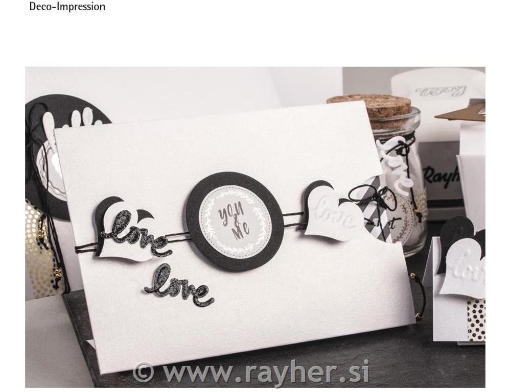 Embossing punch: Love, 3.2x1.5cm