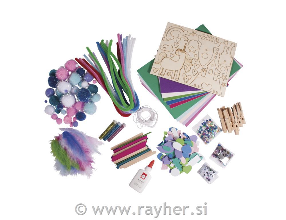 Mega craft box Fantasy, 1000-partblue-green/pink-purple, box