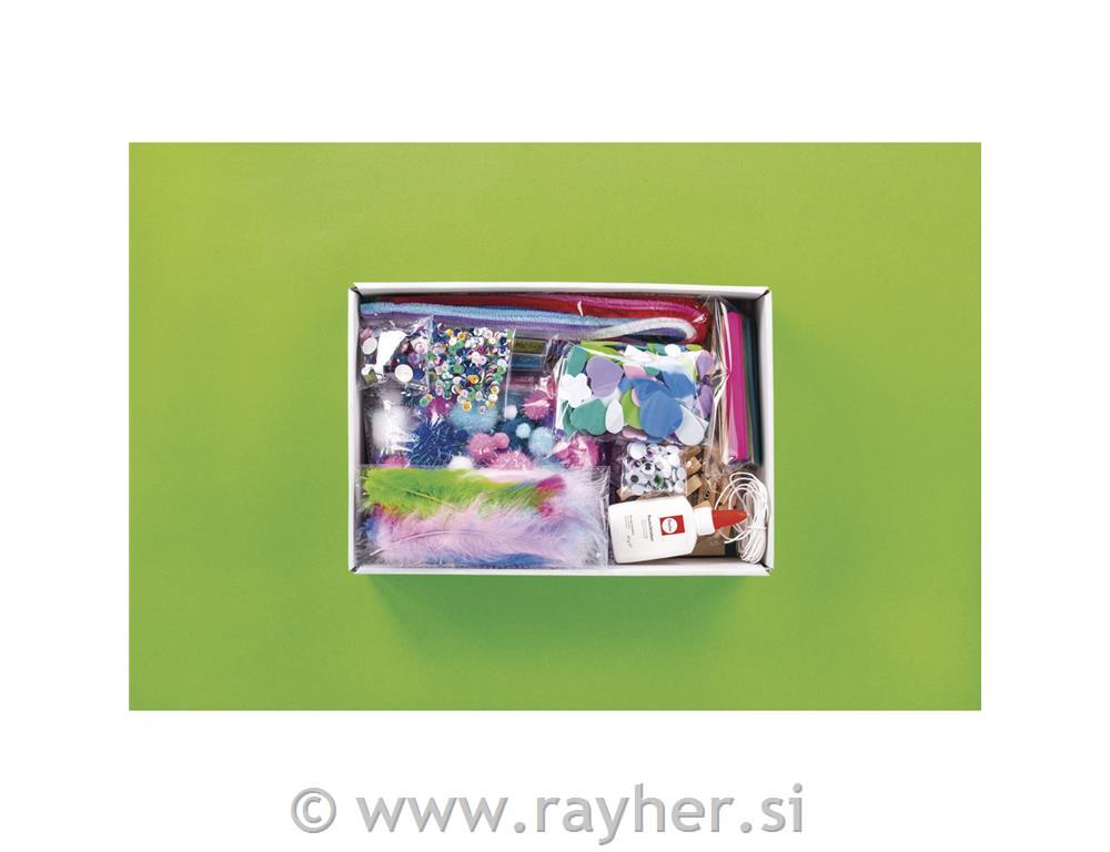 Mega craft box Fantasy, 1000-partblue-green/pink-purple, box